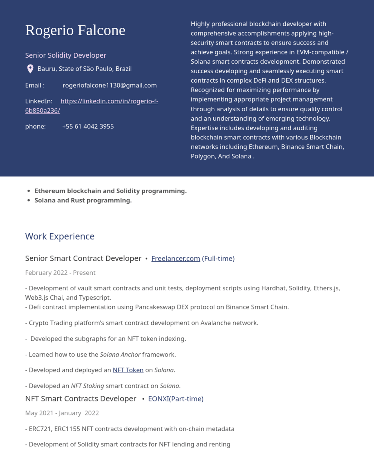 Resume Template 5